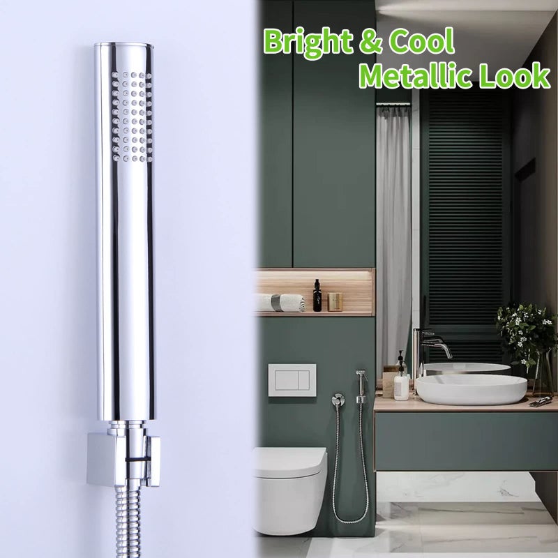 Angle Simple Shower Head Holder Wall Mount, Brass Shower Wand Handle Holder, Sprayer Bracket, Chrome - Image 3